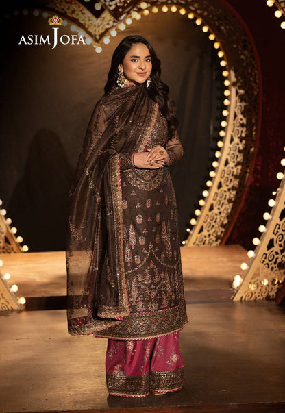Asim Jofa | Luxury Festive Rejoice | AJLFF-11 by Maria Faisal - Registered Vendor of : Asim Jofa - type : Ladies Clothes - 100% original wedding dresses