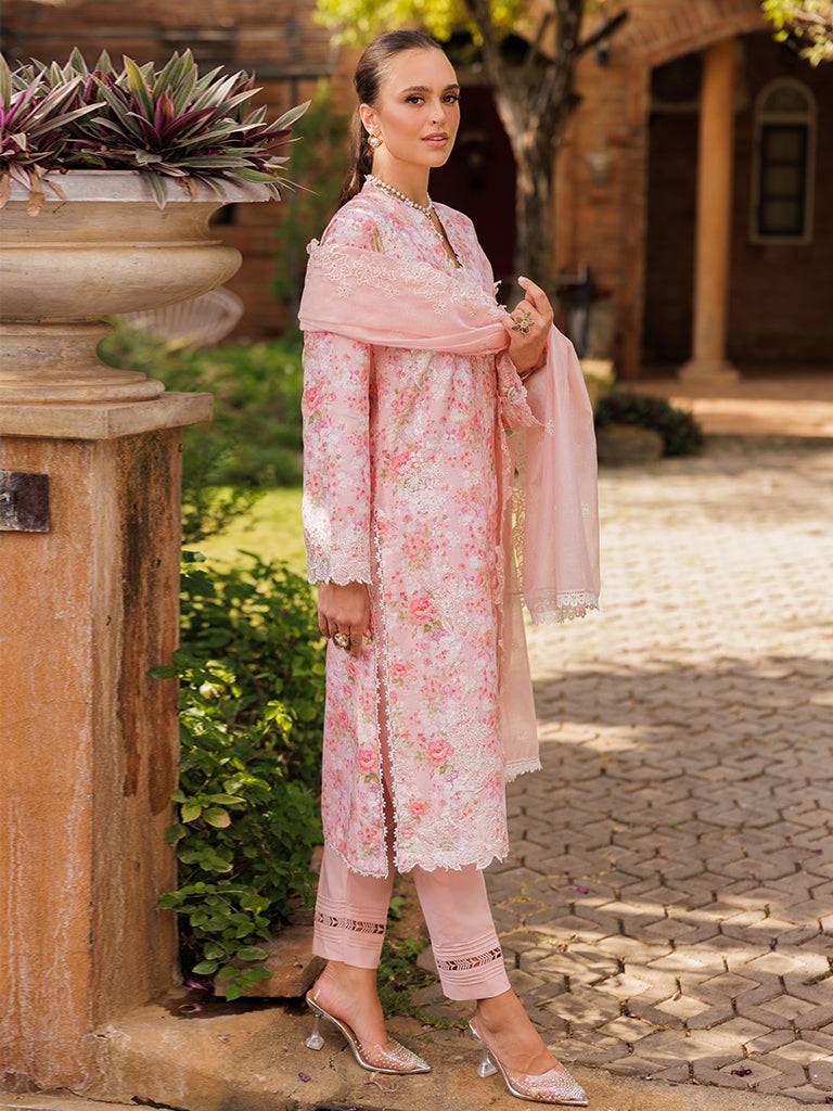 Rajbari | Floral Symphony Lawn 25 | RB-03 by Maria Faisal - Registered Vendor of : Rajbari - type : Ladies Clothes - 100% original wedding dresses