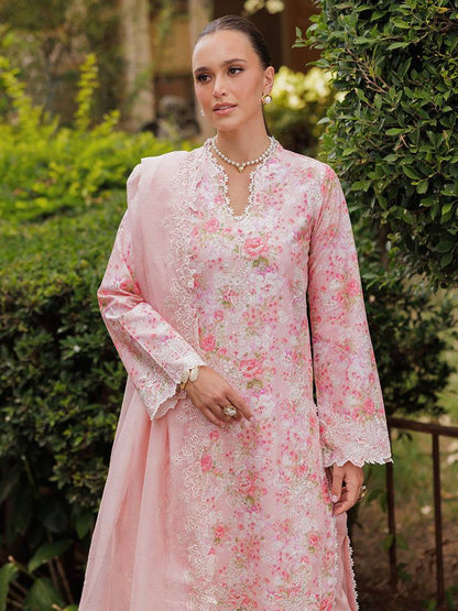 Rajbari | Floral Symphony Lawn 25 | RB-03 by Maria Faisal - Registered Vendor of : Rajbari - type : Ladies Clothes - 100% original wedding dresses