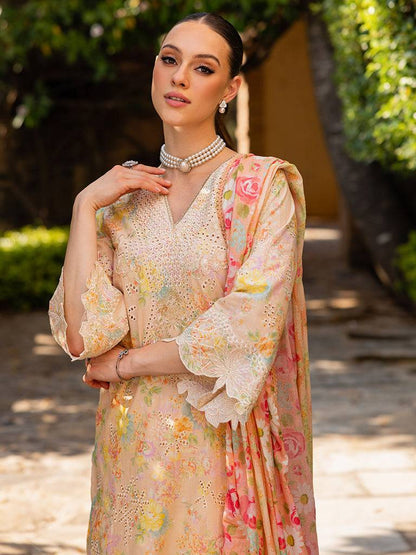 Rajbari | Floral Symphony Lawn 25 | RB-05 by Maria Faisal - Registered Vendor of : Rajbari - type : Ladies Clothes - 100% original wedding dresses