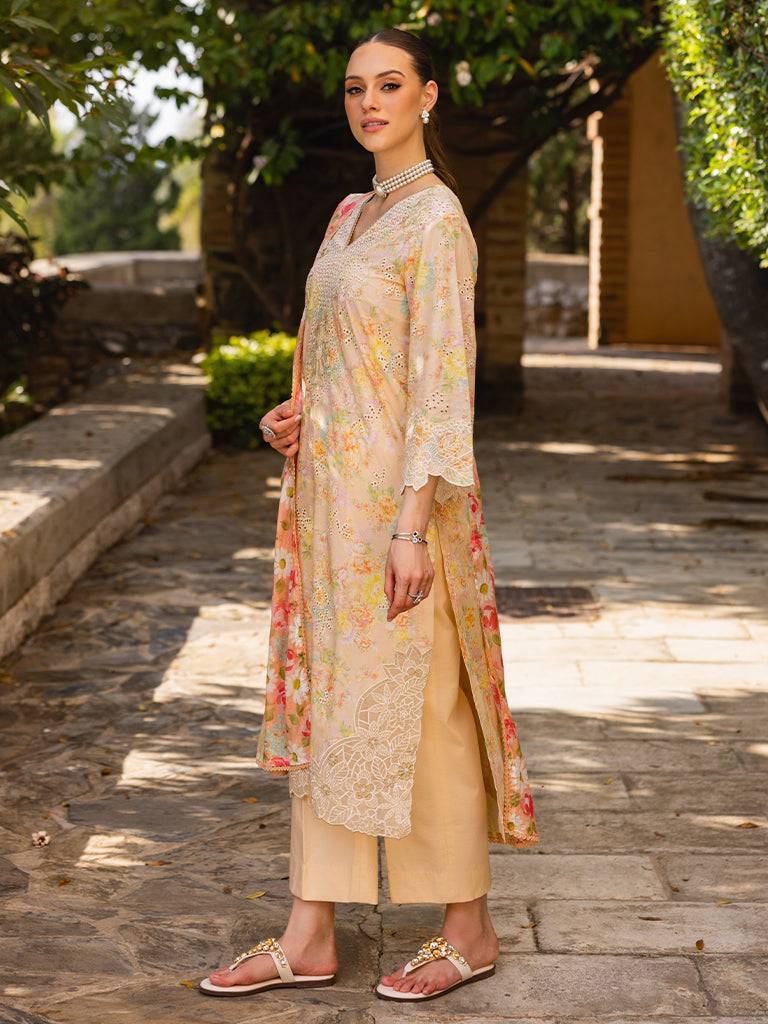 Rajbari | Floral Symphony Lawn 25 | RB-05 by Maria Faisal - Registered Vendor of : Rajbari - type : Ladies Clothes - 100% original wedding dresses