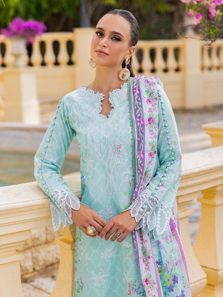 Rajbari | Floral Symphony Lawn 25 | RB-06 by Maria Faisal - Registered Vendor of : Rajbari - type : Ladies Clothes - 100% original wedding dresses