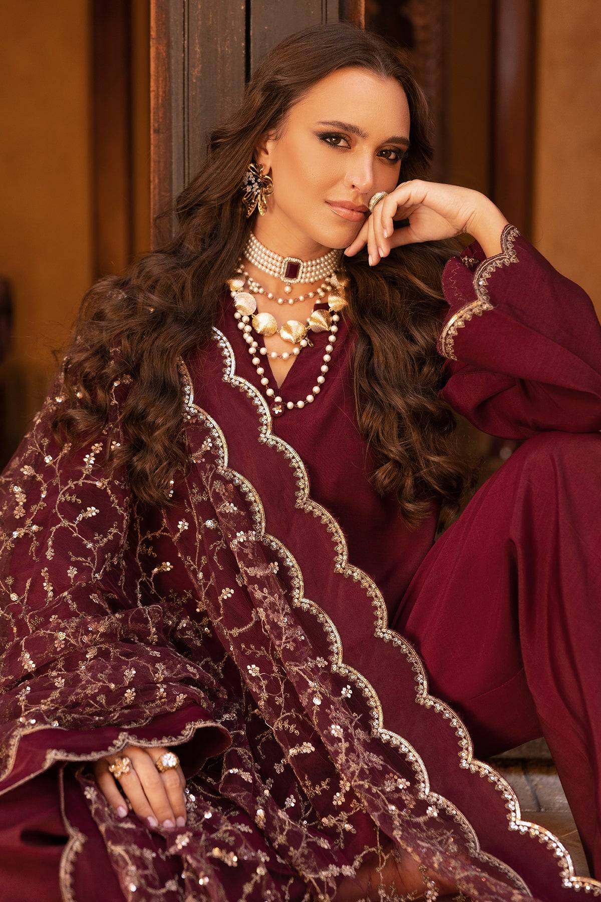 Charizma | Festive Pret | CMA-5-138 by Maria Faisal - Registered Vendor of : Charizma - type : Ladies Clothes - 100% original wedding dresses