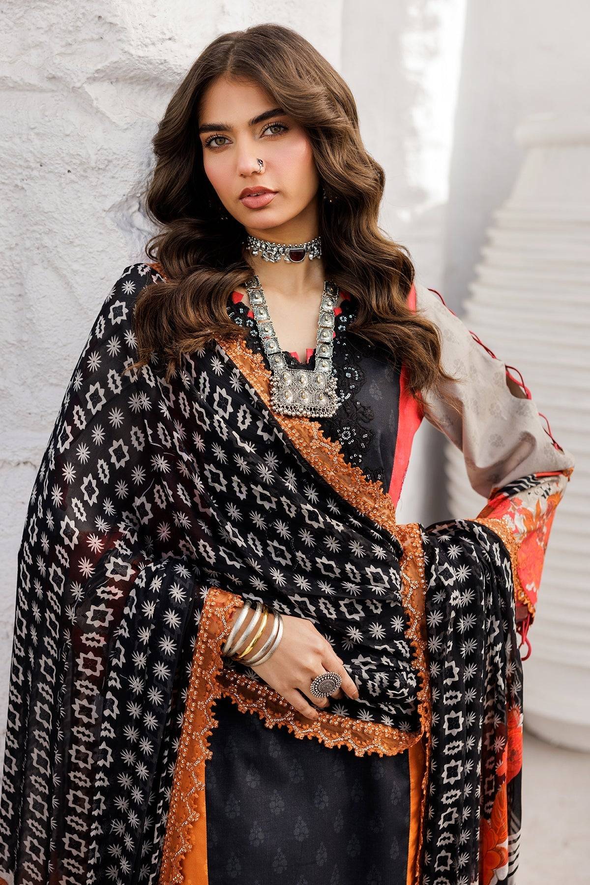 Charizma | Rangoli Lawn | CRO5-01 by Maria Faisal - Registered Vendor of : Charizma - type : Ladies Clothes - 100% original wedding dresses
