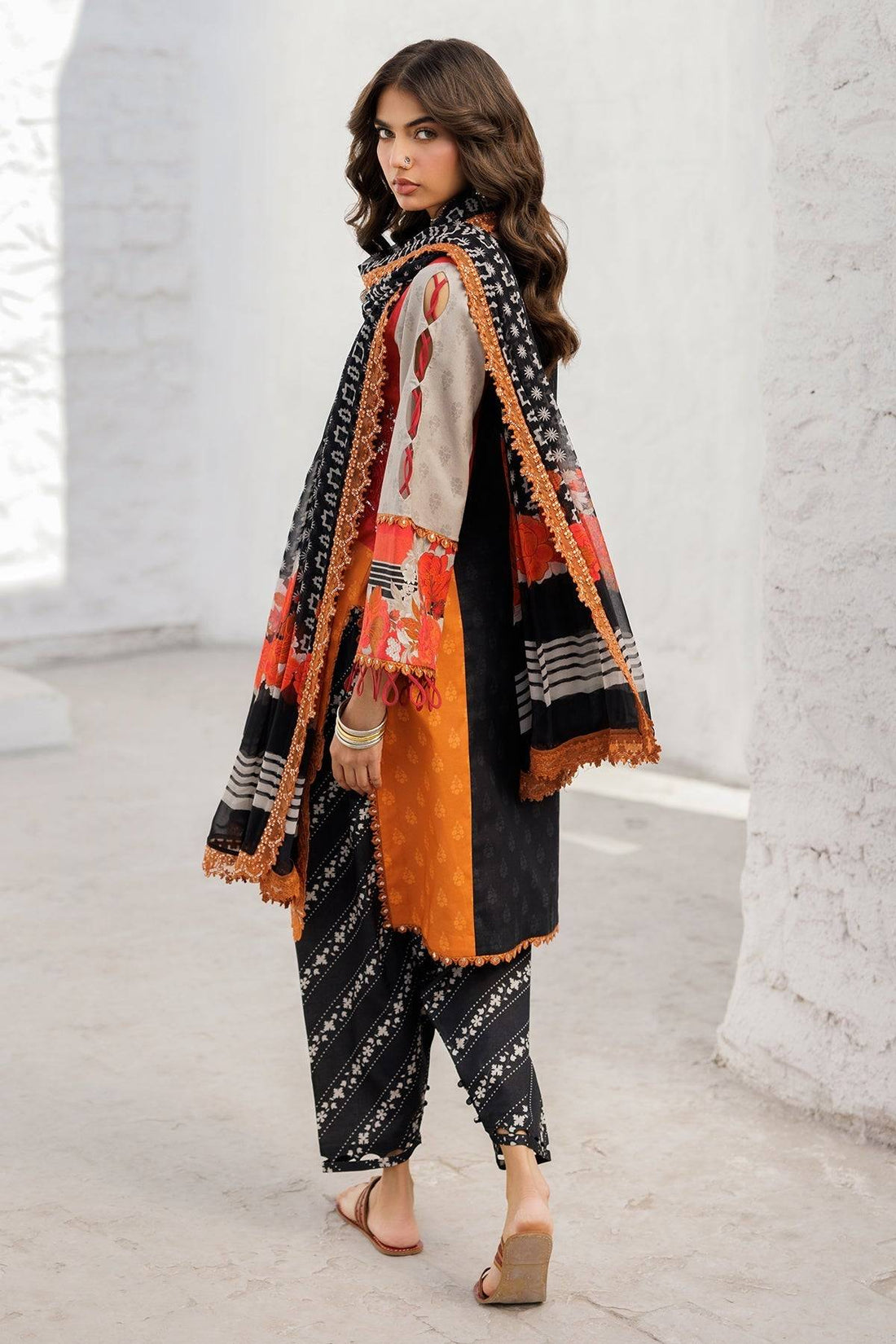 Charizma | Rangoli Lawn | CRO5-01 by Maria Faisal - Registered Vendor of : Charizma - type : Ladies Clothes - 100% original wedding dresses