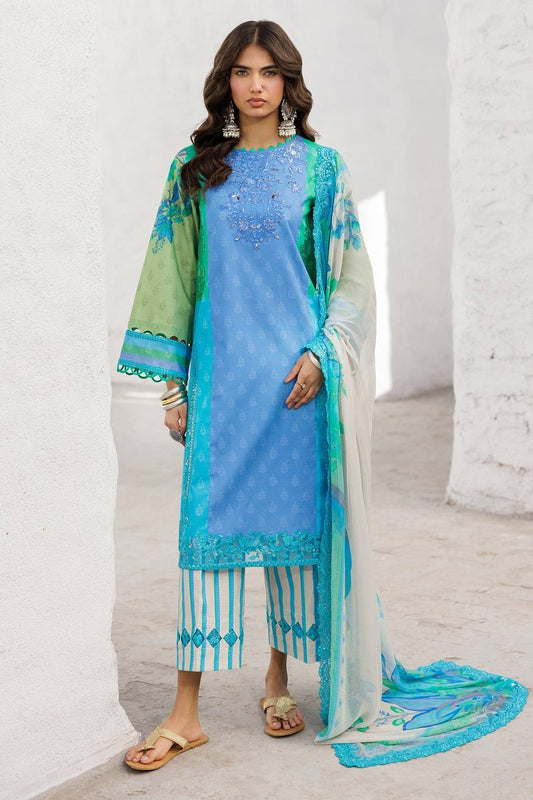 Charizma | Rangoli Lawn | CRO5-05 by Maria Faisal - Registered Vendor of : Charizma - type : Ladies Clothes - 100% original wedding dresses