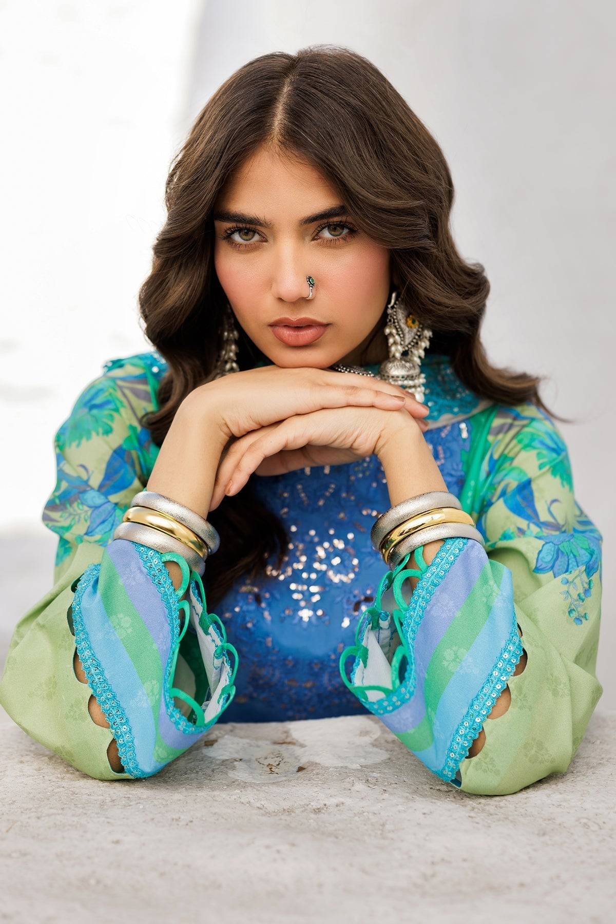 Charizma | Rangoli Lawn | CRO5-05 by Maria Faisal - Registered Vendor of : Charizma - type : Ladies Clothes - 100% original wedding dresses