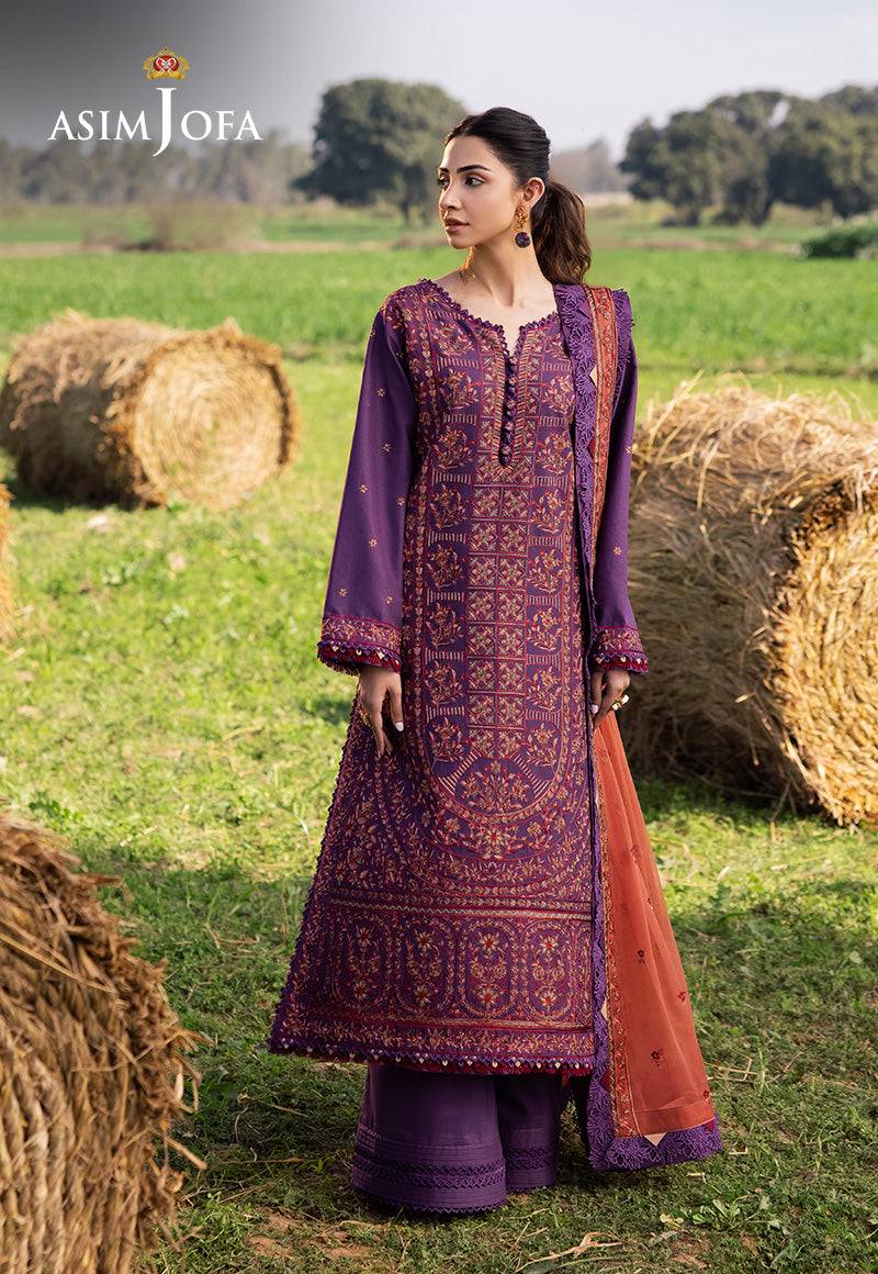 Asim Jofa | Luxury Lawn 25 | AJELL-13 by Maria Faisal - Registered Vendor of : Asim Jofa - type : Ladies Clothes - 100% original wedding dresses