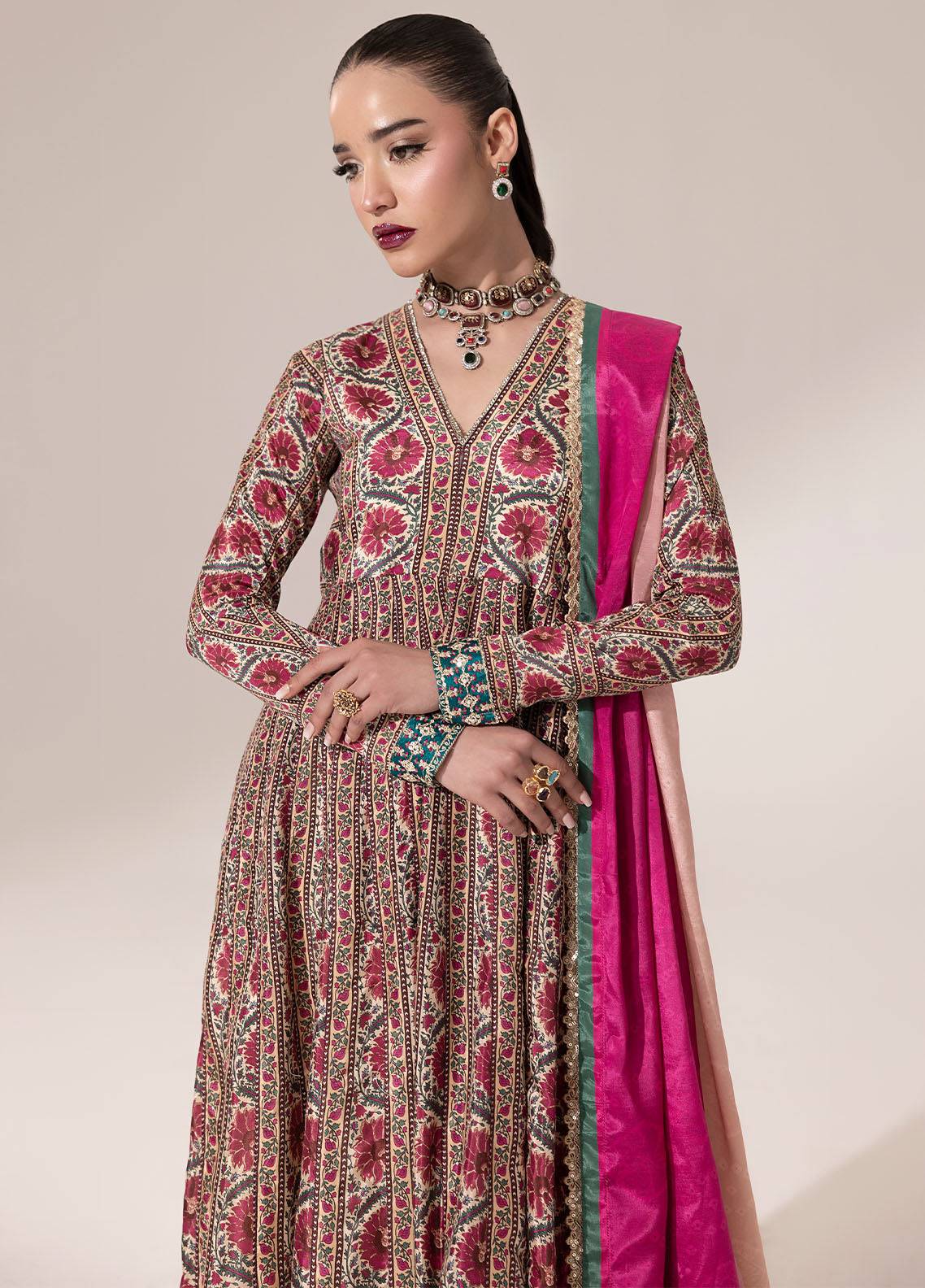 Sahane | Suay Silk Handwork Edit | CT-15001 LOREN - SUAY by Maria Faisal - Registered Vendor of : Sahane - type : Ladies Clothes - 100% original wedding dresses
