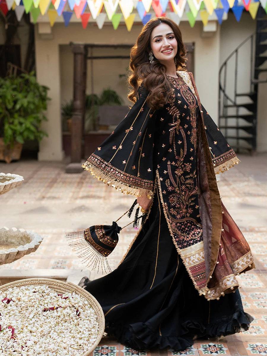 Salitex | Signature Festive Chiffon | NO025 by Maria Faisal - Registered Vendor of : Salitex - type : Ladies Clothes - 100% original wedding dresses