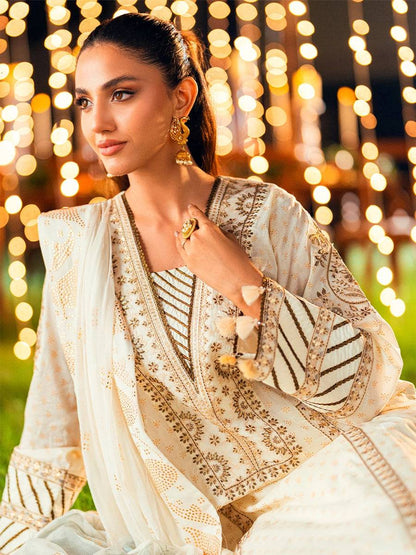 Salitex | Signature Festive Chiffon | WW010 by Maria Faisal - Registered Vendor of : Salitex - type : Ladies Clothes - 100% original wedding dresses