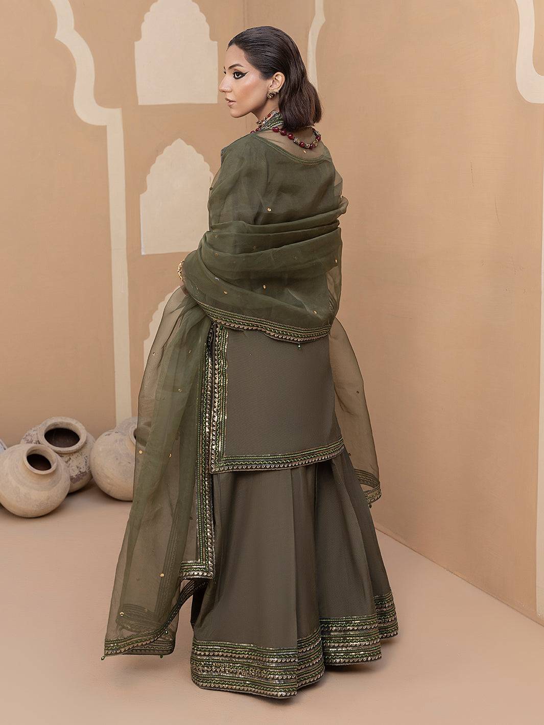 Hem Stitch | Raw Silk Edit 25 | Noor by Maria Faisal - Registered Vendor of : Hemstitch - type : Ladies Clothes - 100% original wedding dresses