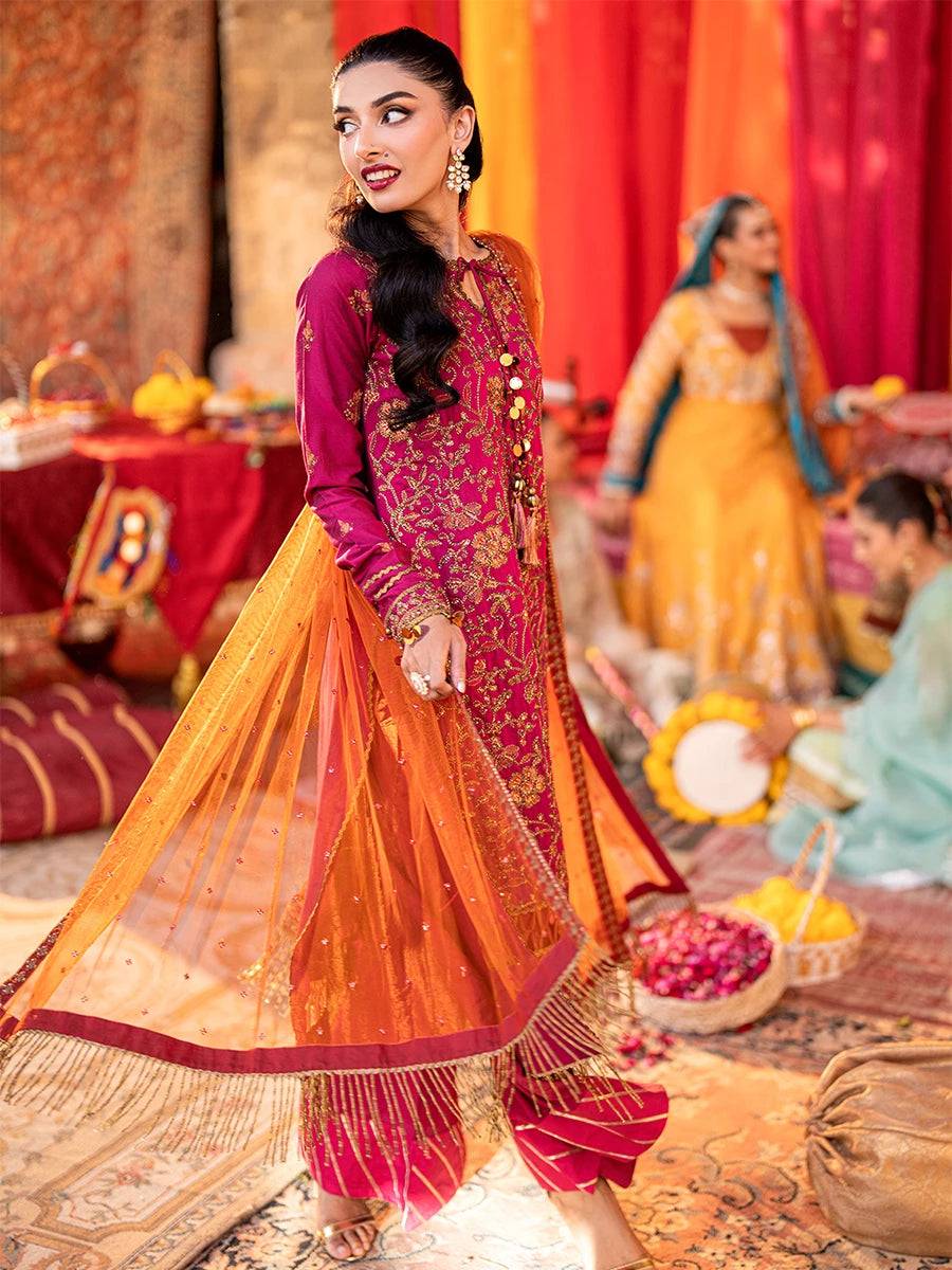 Salitex | Shehnai Festive | No013 by Maria Faisal - Registered Vendor of : Salitex - type : Ladies Clothes - 100% original wedding dresses