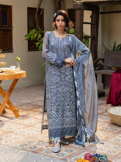 Salitex | Signature Festive Chiffon | JI042 by Maria Faisal - Registered Vendor of : Salitex - type : Ladies Clothes - 100% original wedding dresses