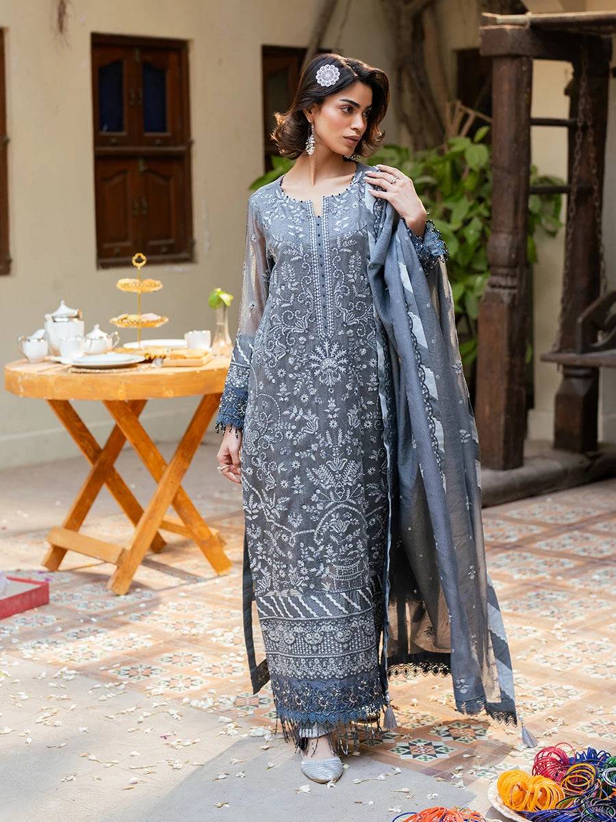 Salitex | Signature Festive Chiffon | JI042 by Maria Faisal - Registered Vendor of : Salitex - type : Ladies Clothes - 100% original wedding dresses