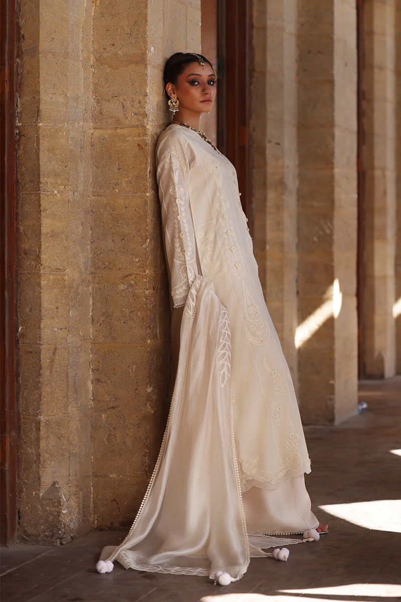 Wardha Saleem | Aari Collection 26 | Chaandni - Formal Dress - available at Maria Faisal in UK and USA.