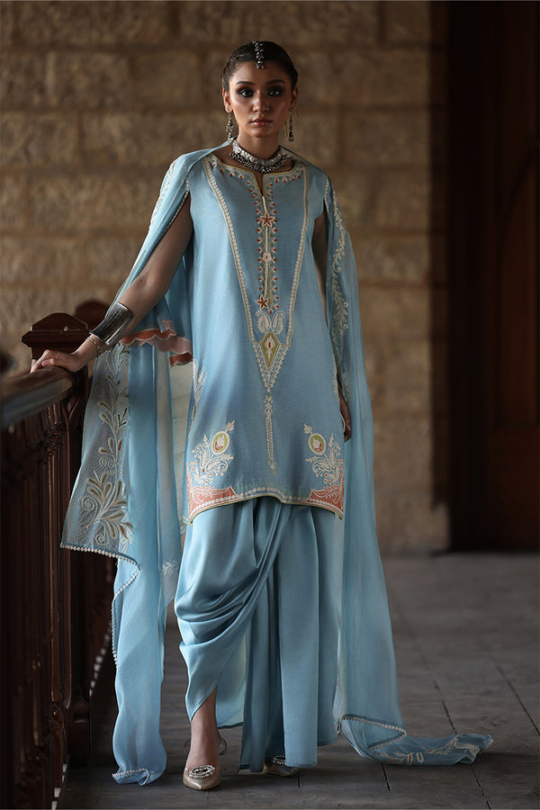Wardha Saleem | Aari Collection | Shanza - Formal Dress - available at Maria Faisal in UK and USA.