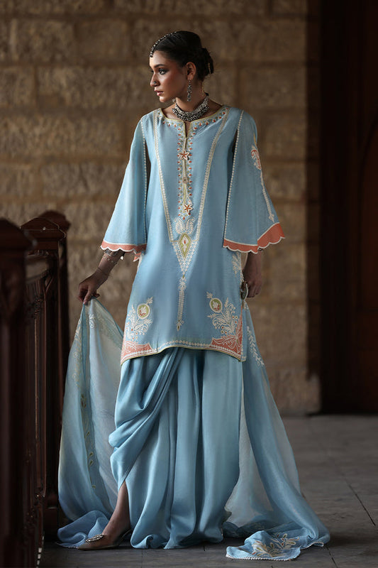 Wardha Saleem | Aari Collection | Shanza - Formal Dress - available at Maria Faisal in UK and USA.