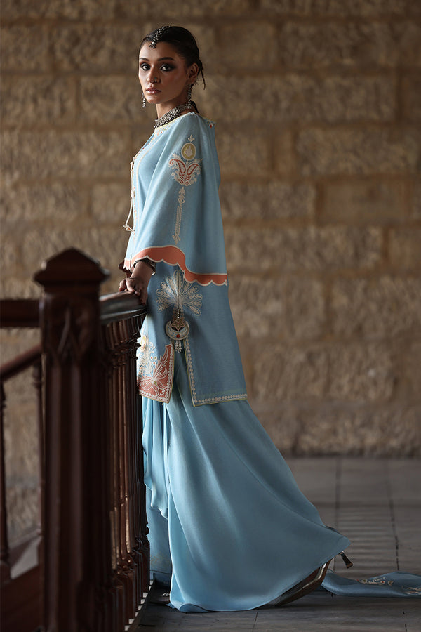 Wardha Saleem | Aari Collection | Shanza - Formal Dress - available at Maria Faisal in UK and USA.