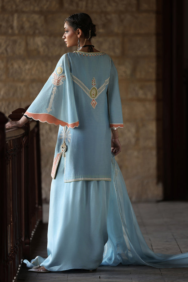 Wardha Saleem | Aari Collection | Shanza - Formal Dress - available at Maria Faisal in UK and USA.