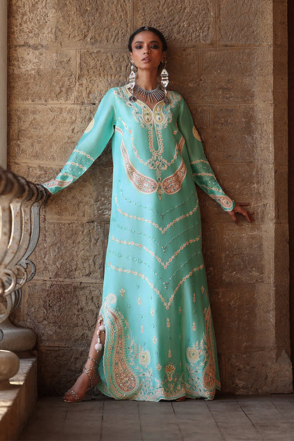 Wardha Saleem | Aari Collection | Kiyana - Formal Dress - available at Maria Faisal in UK and USA.