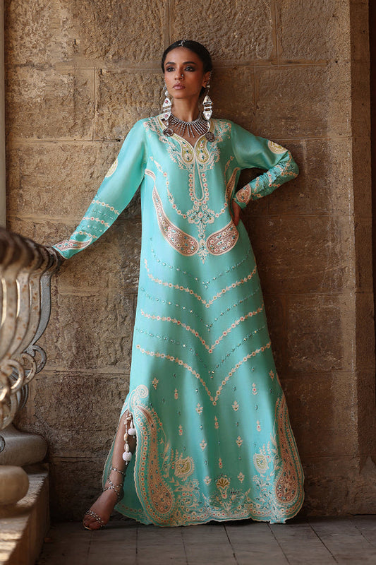 Wardha Saleem | Aari Collection | Kiyana - Formal Dress - available at Maria Faisal in UK and USA.