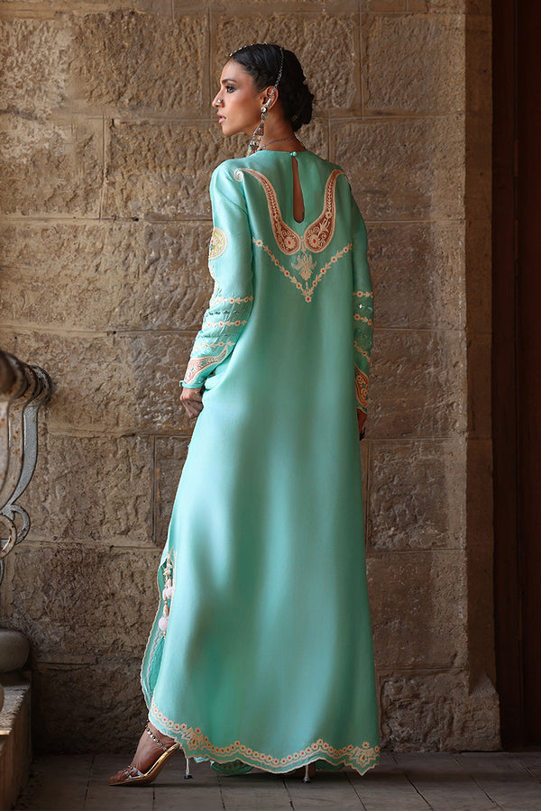 Wardha Saleem | Aari Collection | Kiyana - Formal Dress - available at Maria Faisal in UK and USA.
