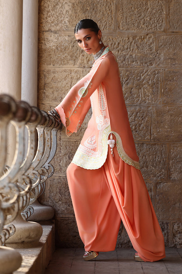 Wardha Saleem | Aari Collection | Ainah - Formal Dress - available at Maria Faisal in UK and USA.