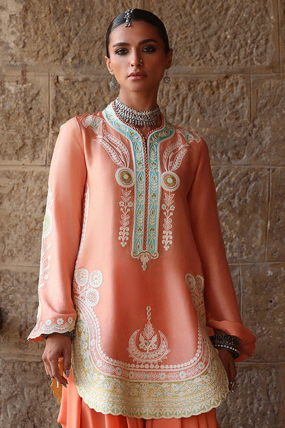 Wardha Saleem | Aari Collection | Ainah - Formal Dress - available at Maria Faisal in UK and USA.