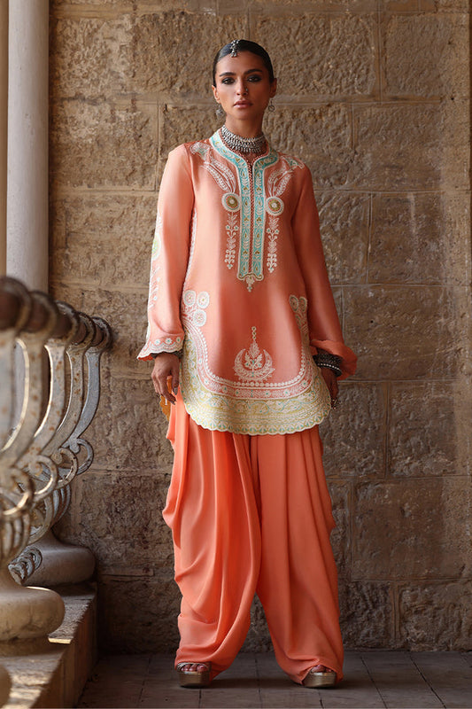 Wardha Saleem | Aari Collection | Ainah - Formal Dress - available at Maria Faisal in UK and USA.