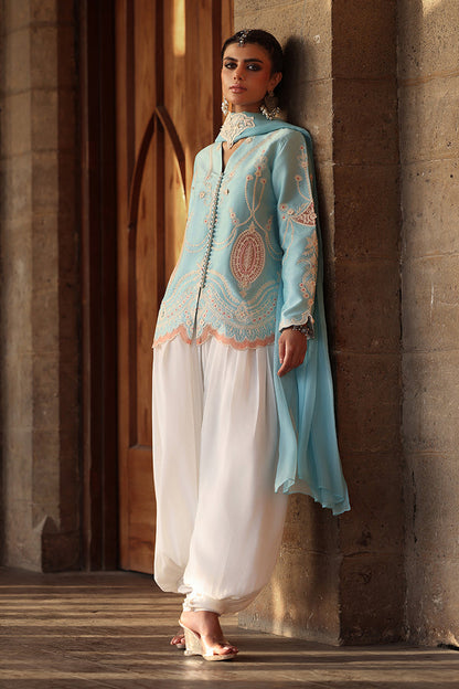 Wardha Saleem | Aari Collection | Alaya - Formal Dress - available at Maria Faisal in UK and USA.