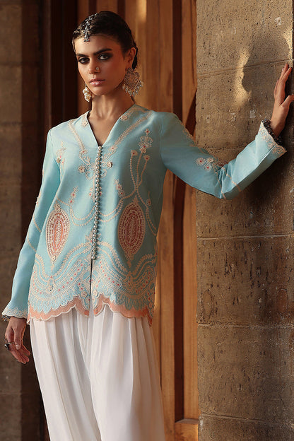 Wardha Saleem | Aari Collection | Alaya - Formal Dress - available at Maria Faisal in UK and USA.