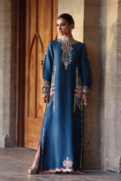 Wardha Saleem | Layla Festive 26 | Azraq - Formal Dress - available at Maria Faisal in UK and USA.