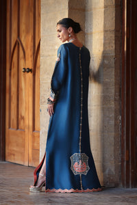 Wardha Saleem | Layla Festive 26 | Azraq - Formal Dress - available at Maria Faisal in UK and USA.
