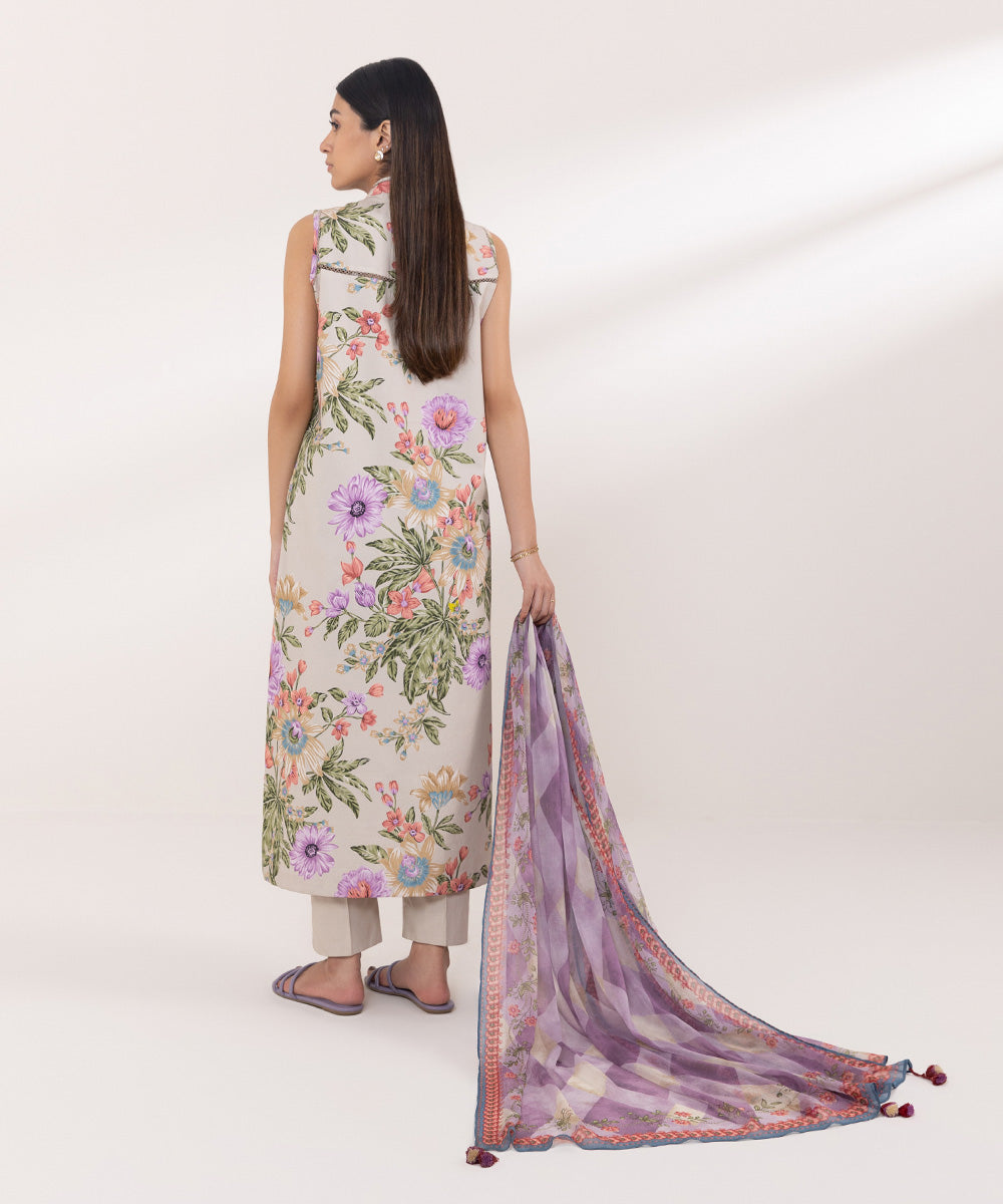 Sapphire | Intermix 2024 | Cambric Suit S-28 - Designer Dress with Intricate embroidery and embellishments. Shop elegent wedding dress at Maria Faisal.