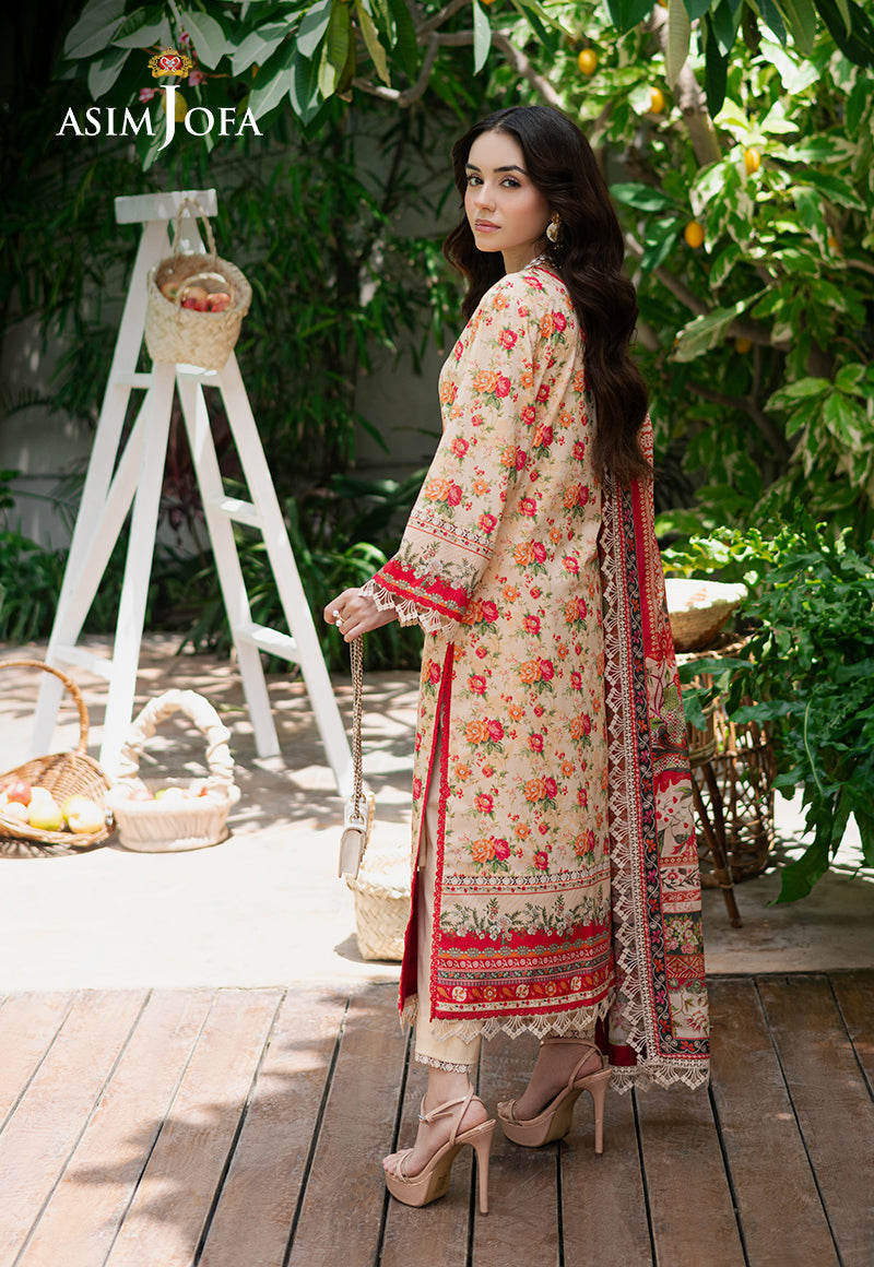 Asim Jofa | Prints Drop 2 | AJUUB-31 - Designer Dress with Intricate embroidery and embellishments. Shop elegent wedding dress at Maria Faisal.