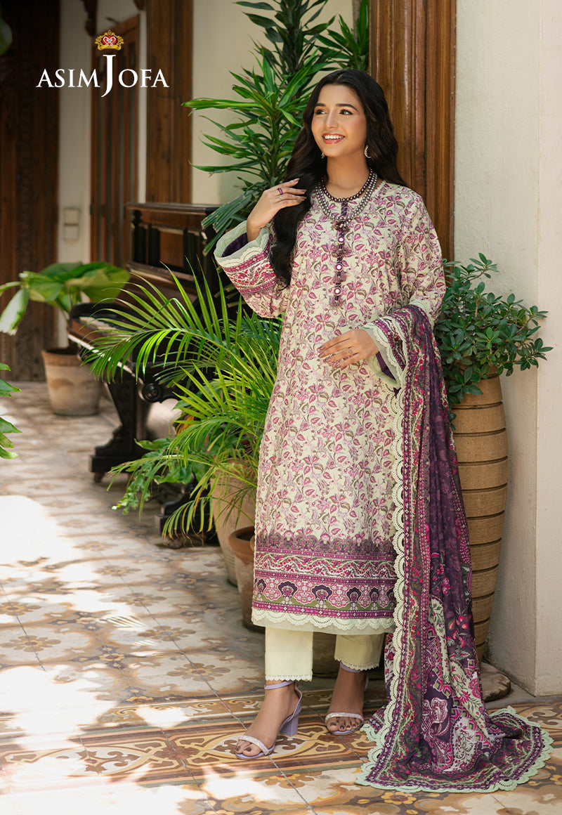 Asim Jofa | Prints Drop 2 | AJUUB-27 - Designer Dress with Intricate embroidery and embellishments. Shop elegent wedding dress at Maria Faisal.