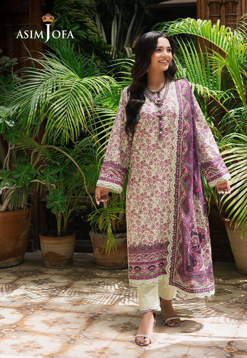 Asim Jofa | Prints Drop 2 | AJUUB-27 - Designer Dress with Intricate embroidery and embellishments. Shop elegent wedding dress at Maria Faisal.
