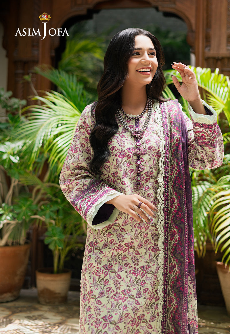 Asim Jofa | Prints Drop 2 | AJUUB-27 - Designer Dress with Intricate embroidery and embellishments. Shop elegent wedding dress at Maria Faisal.