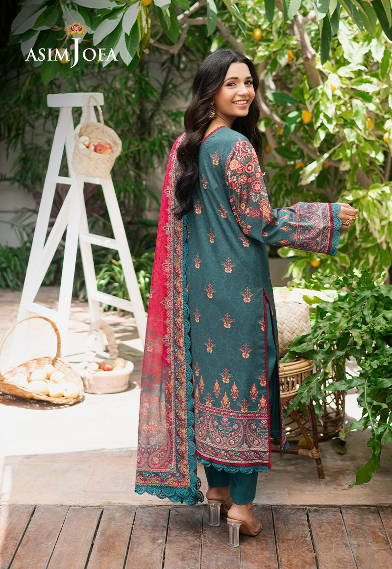 Asim Jofa | Prints Drop 2 | AJUUB-26 - Designer Dress with Intricate embroidery and embellishments. Shop elegent wedding dress at Maria Faisal.