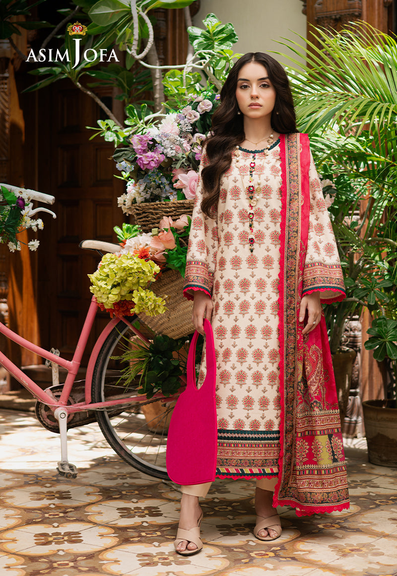 Asim Jofa | Prints Drop 2 | AJUUB-39 - Designer Dress with Intricate embroidery and embellishments. Shop elegent wedding dress at Maria Faisal.