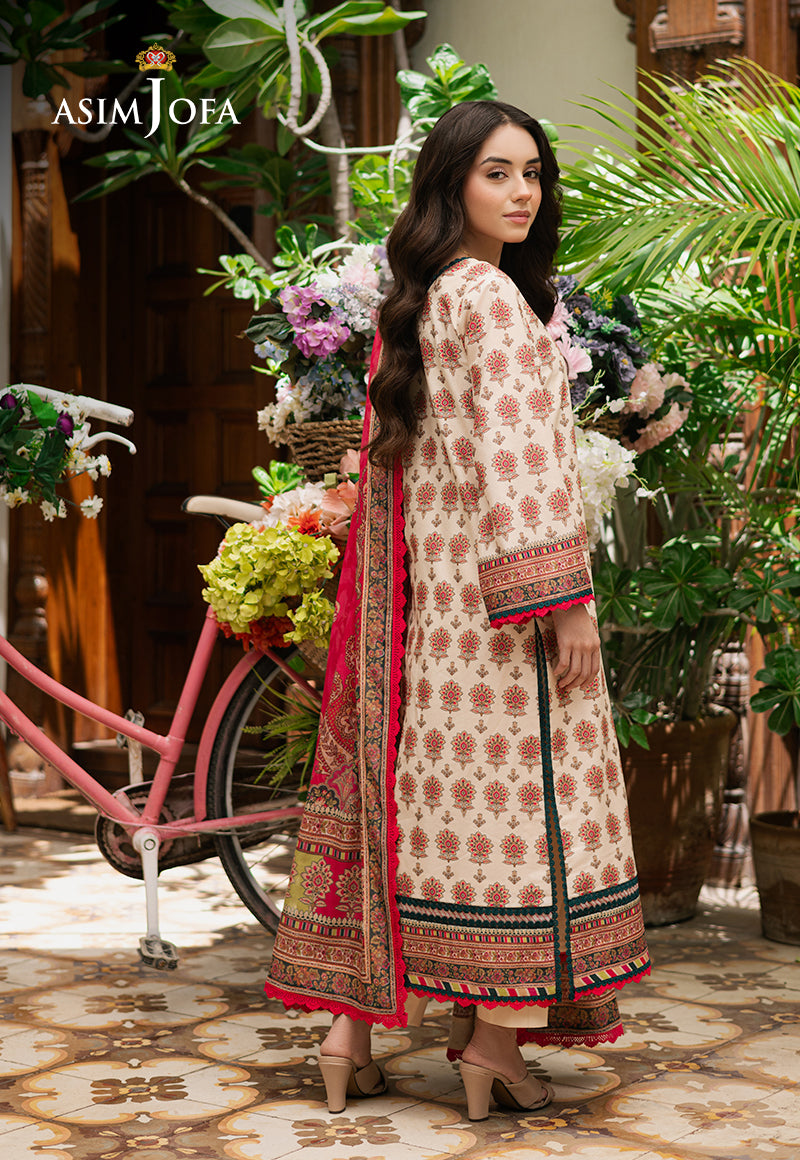 Asim Jofa | Prints Drop 2 | AJUUB-39 - Designer Dress with Intricate embroidery and embellishments. Shop elegent wedding dress at Maria Faisal.
