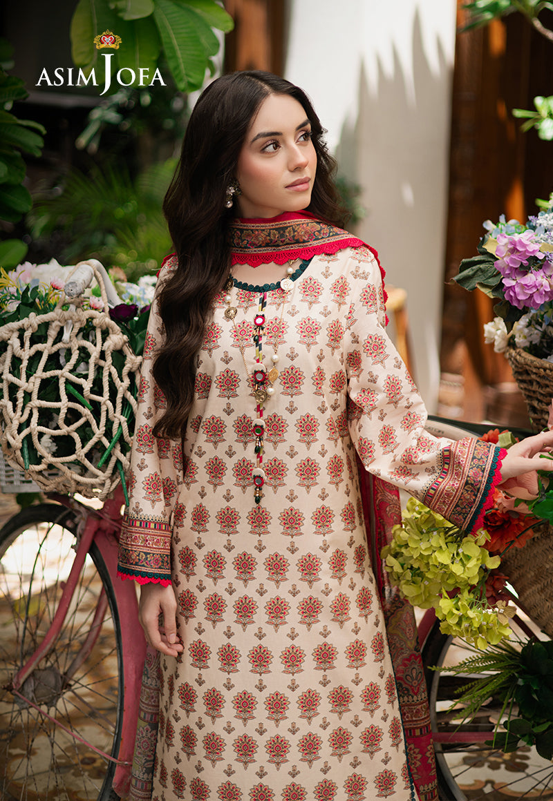 Asim Jofa | Prints Drop 2 | AJUUB-39 - Designer Dress with Intricate embroidery and embellishments. Shop elegent wedding dress at Maria Faisal.
