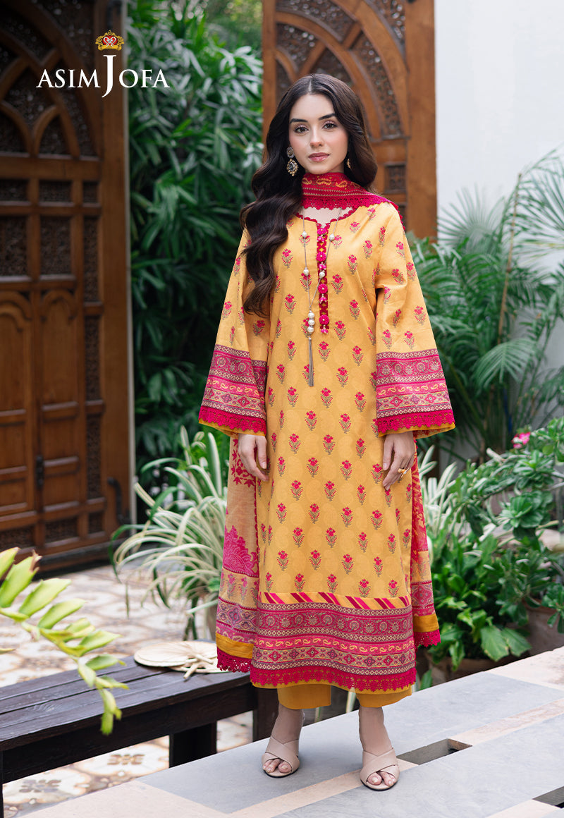 Asim Jofa | Prints Drop 2 | AJUUB-36 - Designer Dress with Intricate embroidery and embellishments. Shop elegent wedding dress at Maria Faisal.
