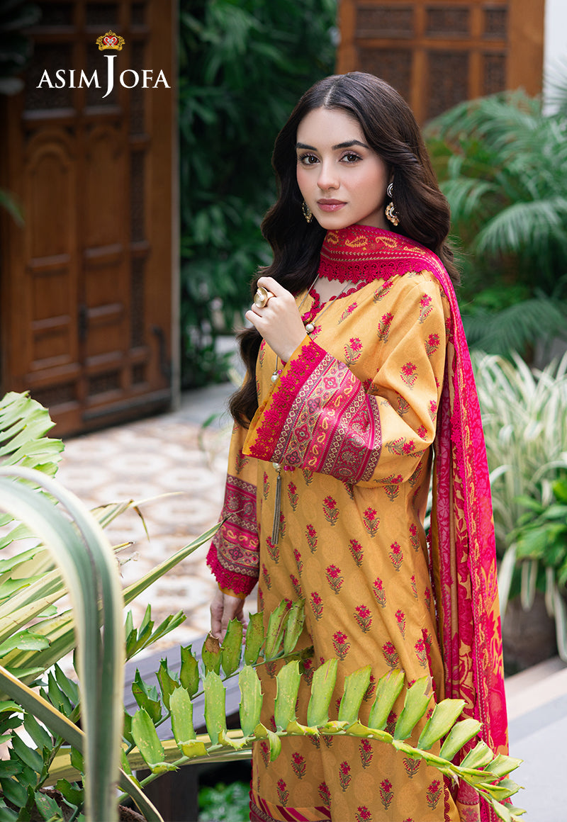 Asim Jofa | Prints Drop 2 | AJUUB-36 - Designer Dress with Intricate embroidery and embellishments. Shop elegent wedding dress at Maria Faisal.