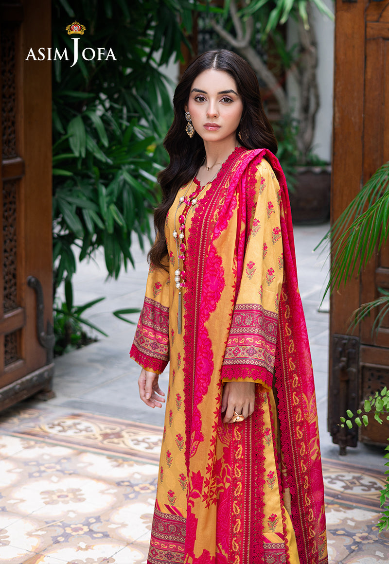 Asim Jofa | Prints Drop 2 | AJUUB-36 - Designer Dress with Intricate embroidery and embellishments. Shop elegent wedding dress at Maria Faisal.