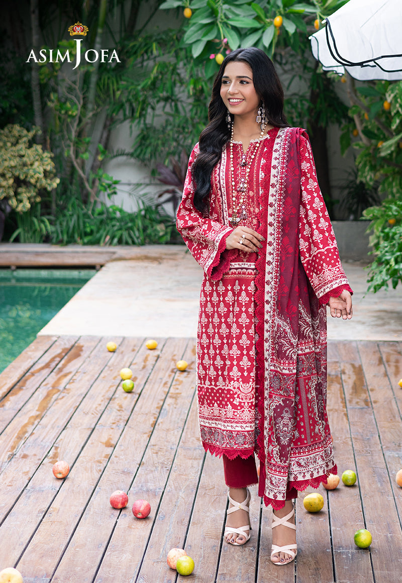 Asim Jofa | Prints Drop 2 | AJUUB-32 - Designer Dress with Intricate embroidery and embellishments. Shop elegent wedding dress at Maria Faisal.