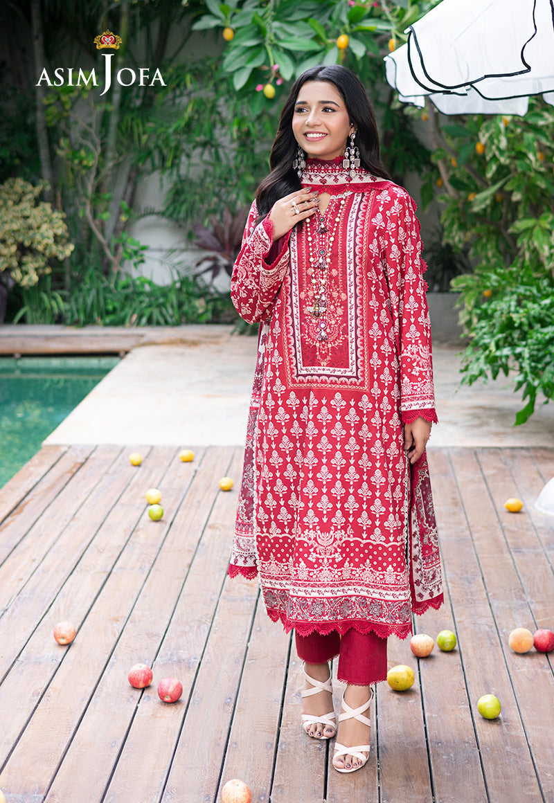 Asim Jofa | Prints Drop 2 | AJUUB-32 - Designer Dress with Intricate embroidery and embellishments. Shop elegent wedding dress at Maria Faisal.