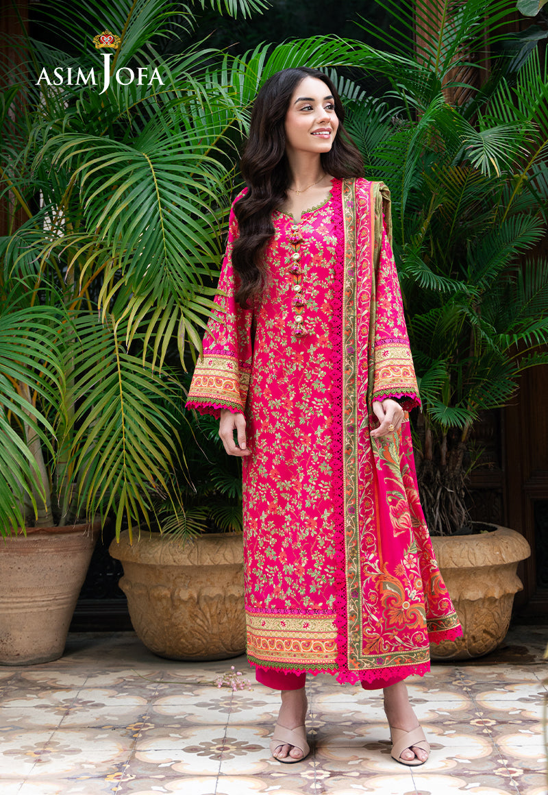 Asim Jofa | Prints Drop 2 |  AJUUB-24 - Designer Dress with Intricate embroidery and embellishments. Shop elegent wedding dress at Maria Faisal.