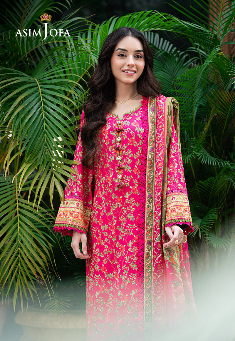 Asim Jofa | Prints Drop 2 |  AJUUB-24 - Designer Dress with Intricate embroidery and embellishments. Shop elegent wedding dress at Maria Faisal.
